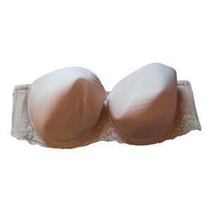 Torrid Cream Lace Strapless Bra